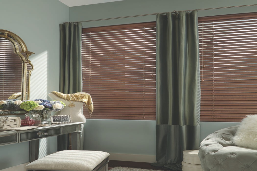 custom winter window treatments for homes near Pittsburgh, Pennsylvania (PA) including custom wood shutters.