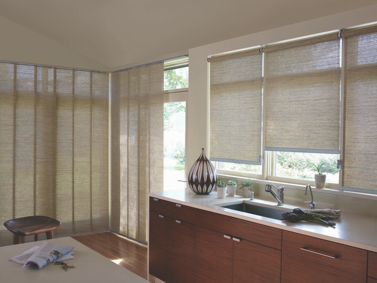 Custom Fall Window Treatments for Homes near Pittsburgh, Pennsylvania (PA) such as Motorized Blinds