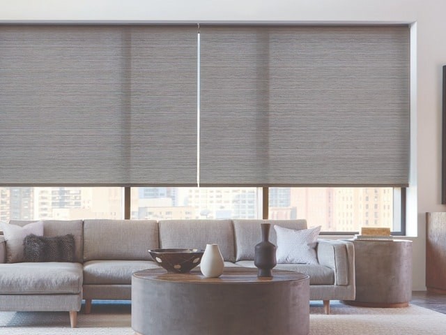 Hunter Douglas Designer Roller Shade near Pittsburgh, Pennsylvania (PA) with custom room-darkening shades for homes.