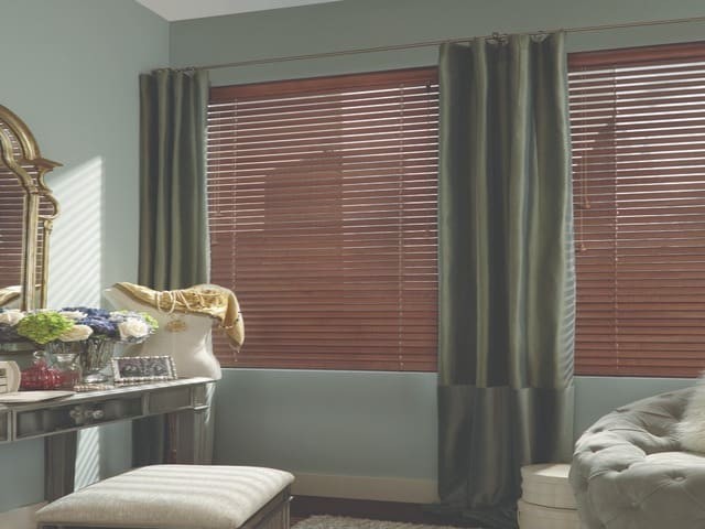 custom winter window treatments for homes near Pittsburgh, Pennsylvania (PA) including custom wood shutters.