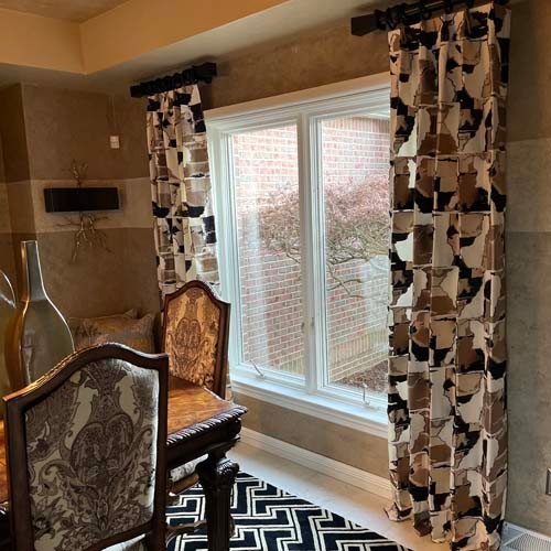 Custom Draperies Over Silhouette® Sheer Shades