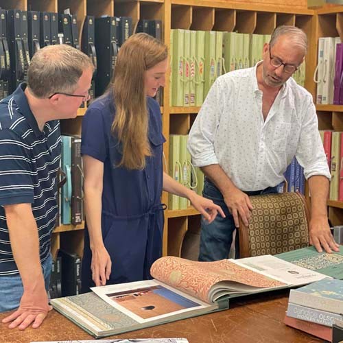 Bob Helping with  Wallpaper Selection